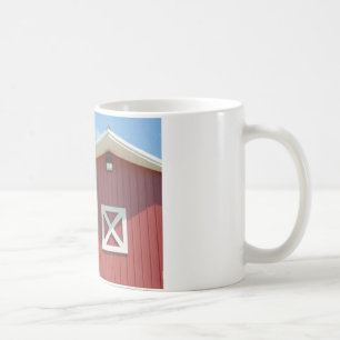 röd ladugård kaffemugg
