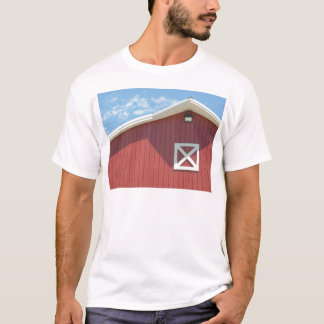 Röd ladugård tee shirt
