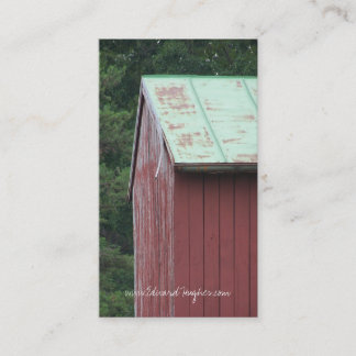 Röd ladugård visitkort