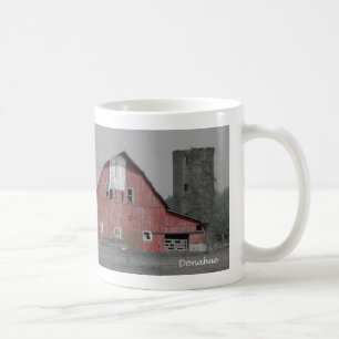 Röd ladugårdmugg kaffemugg