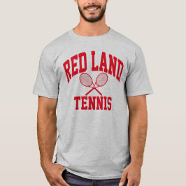 Röd landtennisT-tröja Tröja