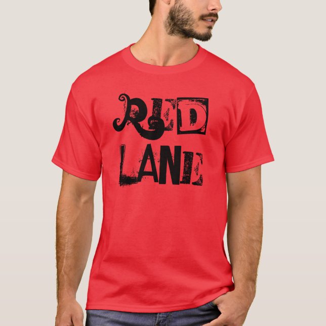Röd Lane T-shirt (Framsida)