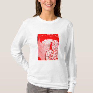 Röd långärmad för GeishadamAA Hoody (passar), T-shirt