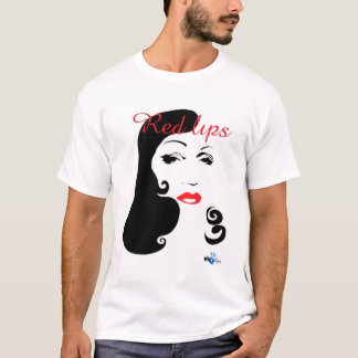 Röd läppar 3 t-shirt