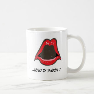 röd läppar, HUR DIG DOIN? Kaffemugg