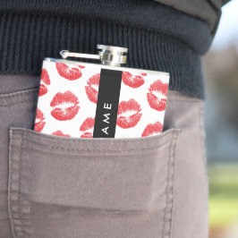 Röd Läppar, kyss, läppstift, ditt namn, anpassa di Fickplunta