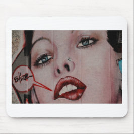 _Röd läppar Musmatta