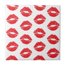 Röd Läppar, röd läppstift, kyss, Mönster i Läppar