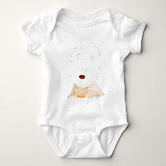 Röd läppar tee shirt (Framsida)