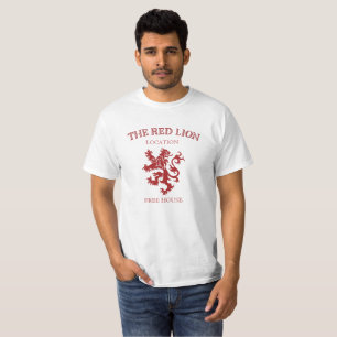 Röd lejon Pub-Anpassade skjorta Tee
