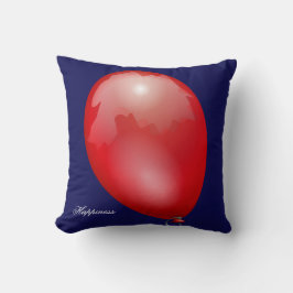Röd leksak-ballongen är unik kudde