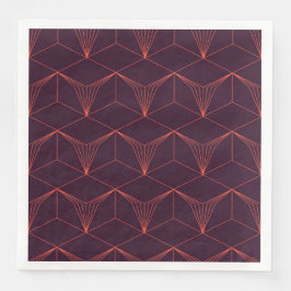 Röd lila, enkel, elegant, lyxig grafik pappersservett
