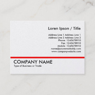 Röd linje - Guld-kort Visitkort