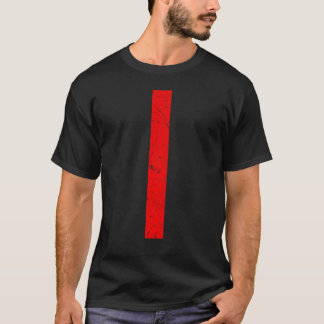 röd linje modern minimalistisk skjorta t shirt