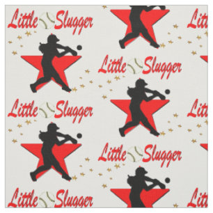 RÖD LITEN SLUGGER SOFTBOLL FLIK DESIGN TYG