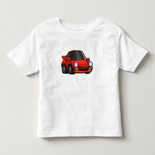 Röd liten tecknad - Välj bakgrund färg T Shirt