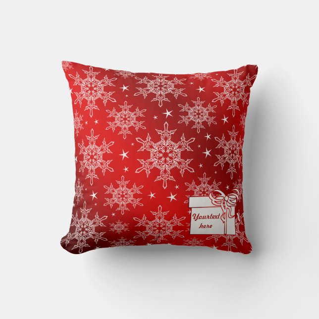 röd, ljus, stjärna, tyg, prydnadsföremål, modern,  kudde (Framsida)