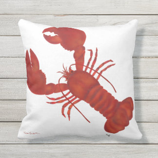 Röd lobster kudde
