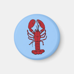 Röd lobster magnet