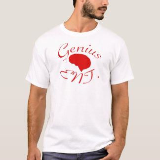 Röd logotyp för snilleunderhållning tee shirt