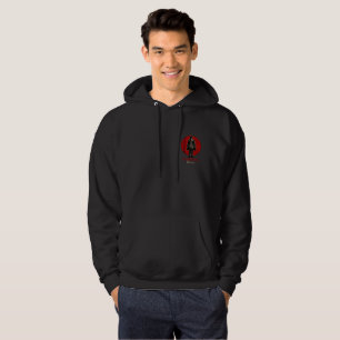 röd logotyp hoodie