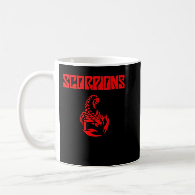 röd logotyp som bäst säljer musik från tunga metal kaffemugg (Vänster)