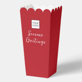 Röd Logotyp Text PR Business Packaging Presentaskar