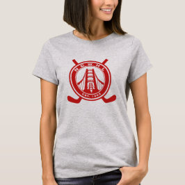 Röd logotypkapacitetsskjorta tee