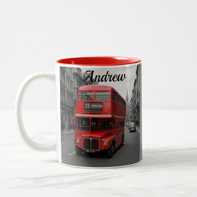 Röd Londonbuss Mugg (Vänster)