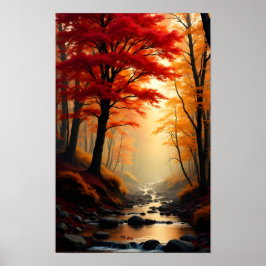 Röd lönn poster