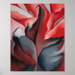 Röd lönn vid Lake George Georgia O'Keeffe Poster