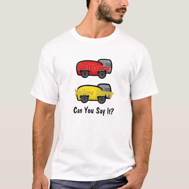 Röd LorrygultLorry T-shirt (Framsida)