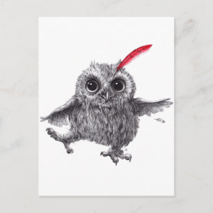 Röd ludd - Chef Vykort