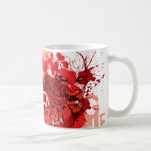Röd lyktakårCollage Kaffemugg