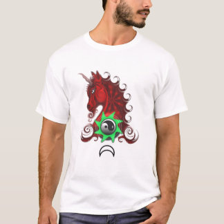 Röd Magicallon Unicorn, F T Shirt