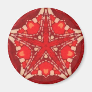 Röd magnet för geometri för Fractal för