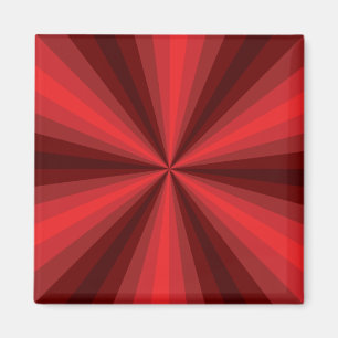 Röd magnet för optisk illusion