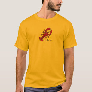 Röd Maine hummer T-shirt
