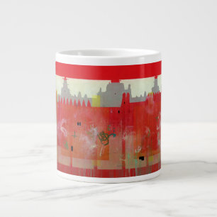 Röd målning jumbo mugg