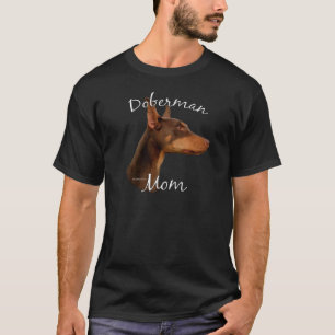 Röd) mamma 2 för DobermanPinscher ( T Shirt