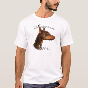 Röd) mamma 2 för DobermanPinscher ( Tee Shirt