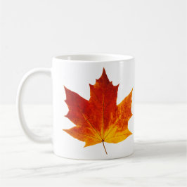 Röd maple löv kaffemugg