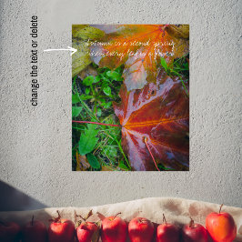 Röd maple löv poster