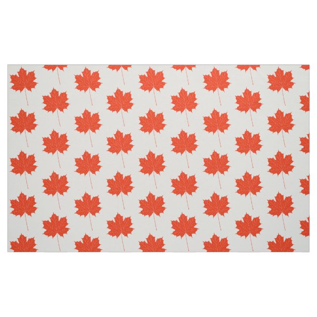 Röd maple löv tyg (Fat Quarter)