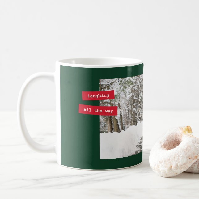 Röd märkeshögtidsmugg kaffemugg (Med munk)