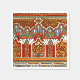 röd marockansk napkin pappersservett