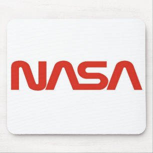 Röd masklogotyp för NASA Musmatta