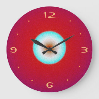 Röd med Aqua Center>Köksluss Stor Klocka