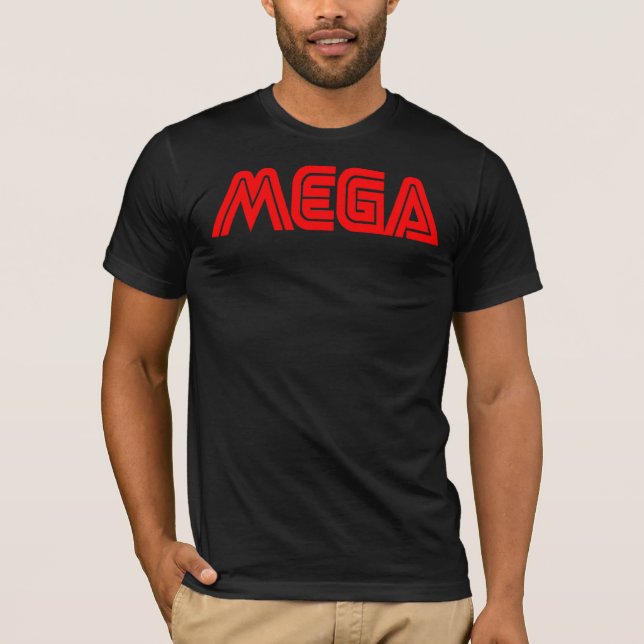 (Röd) MEGA skjorta, T Shirt (Framsida)