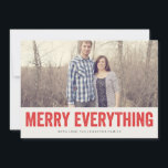 Röd merry All jul - fotopapper - platta kort<br><div class="desc">De här helgdagskorten är roligt och festlighet!</div>